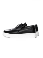 Mocasini Barbati 5NXE56 BLACK-WHITE | EXCENTRIC SHOES