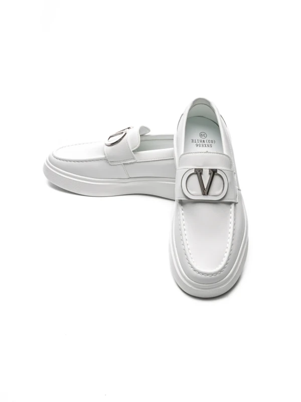 Mocasini Barbati 5NXE56 ALL WHITE | EXCENTRIC SHOES