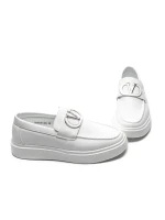 Mocasini Barbati 5NXE56 ALL WHITE | EXCENTRIC SHOES