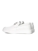 Mocasini Barbati 5NXE56 ALL WHITE | EXCENTRIC SHOES