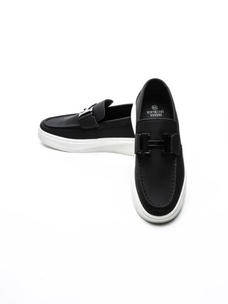 Mocasini Barbati 5NXE55 BLACK-WHITE | EXCENTRIC SHOES