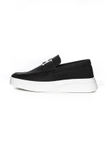 Mocasini Barbati 5NXE55 BLACK-WHITE | EXCENTRIC SHOES