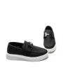 Mocasini Barbati 5NXE55 BLACK-WHITE | EXCENTRIC SHOES