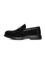 Mocasini Barbati din piele naturala 5NXE79 BLACK | PANTOFUL