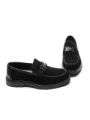Mocasini Barbati din piele naturala 5NXE79 BLACK | PANTOFUL