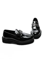 Mocasini Barbati din piele naturala 5NXE25 BLACK | PANTOFUL