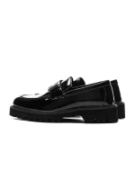 Mocasini Barbati din piele naturala 5NXE25 BLACK | PANTOFUL