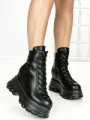 Ghete Dama cu Platforma 68WL7 BLACK | MEI