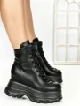 Ghete Dama cu Platforma 68WL7 BLACK | MEI