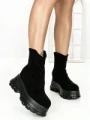 Ghete Dama cu Platforma 68WL6 BLACK | MEI