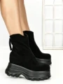 Ghete Dama cu Platforma 68WL6 BLACK | MEI
