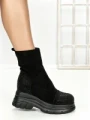 Ghete Dama cu Platforma 68WL5 BLACK | MEI