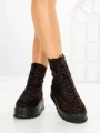 Ghete Dama cu Platforma 3AL77 BROWN-LEOPARD | MEI