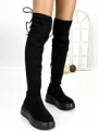 Cizme Dama cu Platforma 68WL28 BLACK | MEI