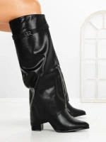 Cizme Dama cu Toc 6AH35 BLACK | MEI
