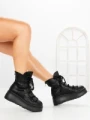 Ghete Dama cu Platforma 6ZP13 BLACK | MEI