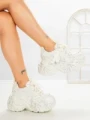 Pantofi Sport Dama cu Platforma 9999-6 SILVER | MEI
