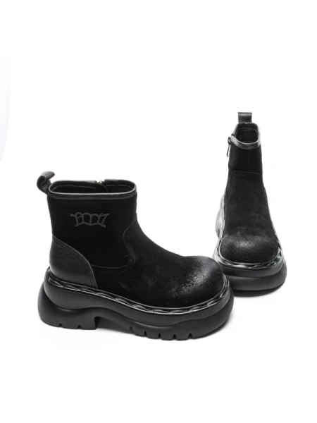 Ghete Dama din piele naturala 10551-2 BLACK | ADVANCER