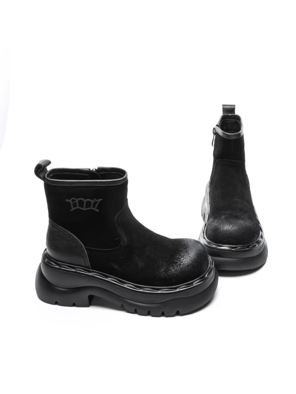 Ghete Dama din piele naturala 10551-2 BLACK | ADVANCER