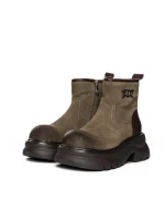 Ghete Dama din piele naturala 10551-2 KHAKI | ADVANCER
