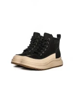 Ghete Dama din piele naturala 8361-2 BLACK | ADVANCER