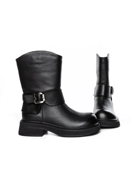 Ghete Dama din piele naturala 5160-2 BLACK | ADVANCER