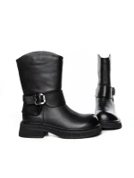 Ghete Dama din piele naturala 5160-2 BLACK | ADVANCER
