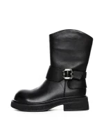 Ghete Dama din piele naturala 5160-2 BLACK | ADVANCER