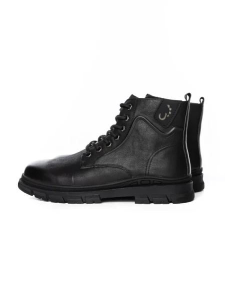 Ghete Barbati din piele naturala WM2901 BLACK | ADVANCER