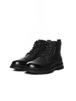 Ghete Barbati din piele naturala WM2901 BLACK | ADVANCER
