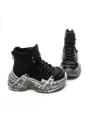 Ghete Dama din piele naturala 10806 BLACK | ADVANCER