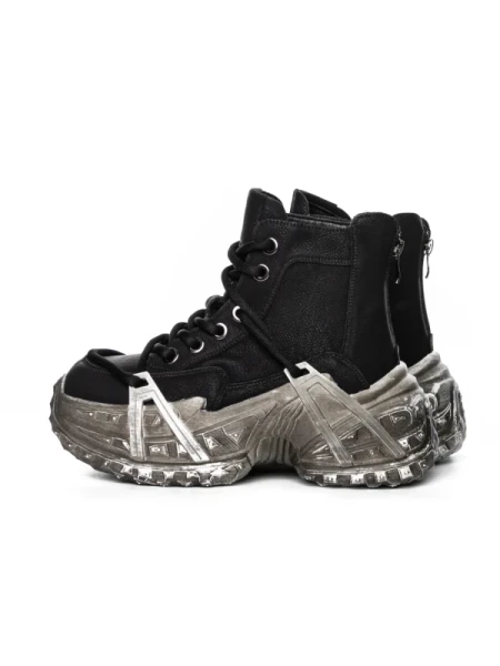 Ghete Dama din piele naturala 10806 BLACK | ADVANCER