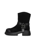 Ghete Dama din piele naturala 10856-2 BLACK | ADVANCER