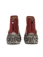 Damskie buty ze skóry naturalnej 10806 Czerwony | Advancer