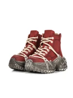 Damskie buty ze skóry naturalnej 10806 Czerwony | Advancer