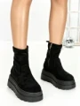 Ghete Dama cu Platforma 68WL35 BLACK | MEI