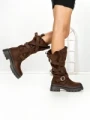 Ghete Dama 6AH29 BROWN | MEI