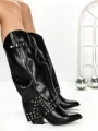 Cizme Dama cu Toc 6AH22 BLACK | MEI