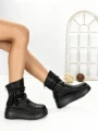 Ghete Dama cu Platforma 6ZP11 BLACK | MEI