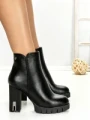 Botine cu Toc Gros 6AH36 BLACK | MEI