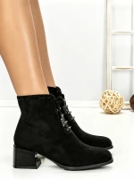 Botine cu Toc Gros 6AH30 BLACK | MEI