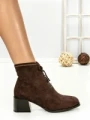 Botine cu Toc Gros 6AH30 DARK BROWN | MEI