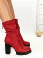 Botine cu Toc Gros 6AH37 RED | MEI