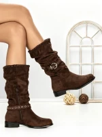 Ghete Dama 6AH25 DARK BROWN | MEI