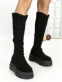 Cizme Dama cu Platforma 68WL25 BLACK | MEI